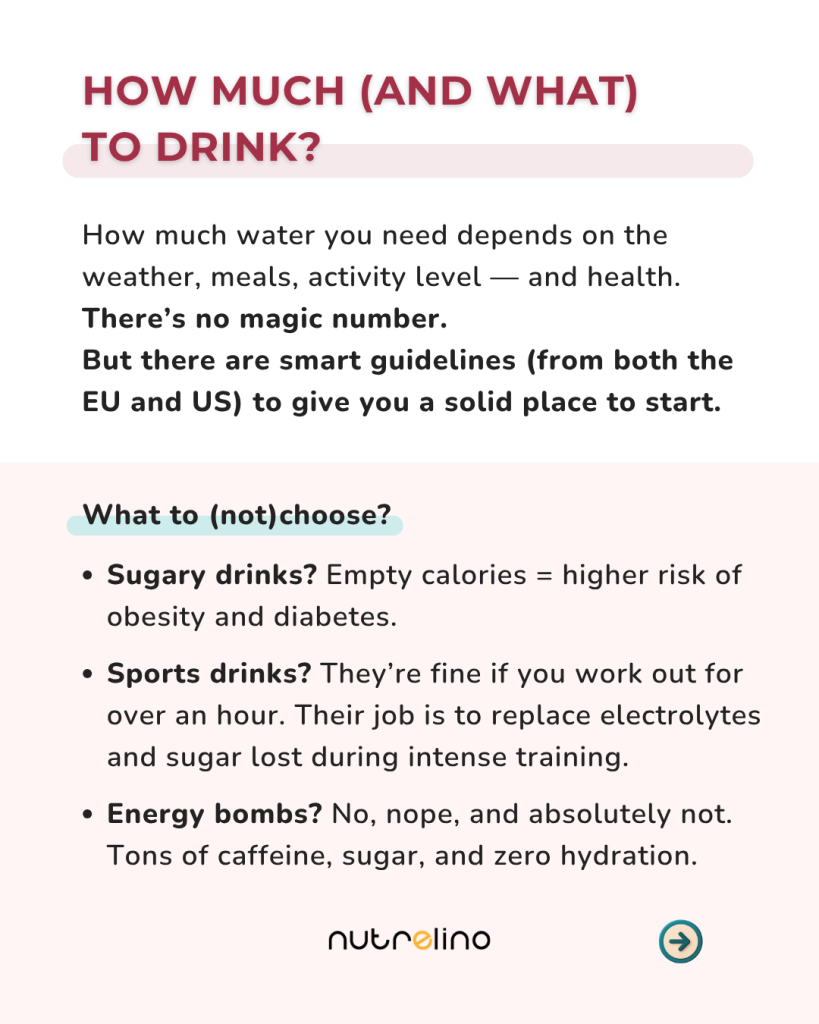 How much (and what) to drink daily