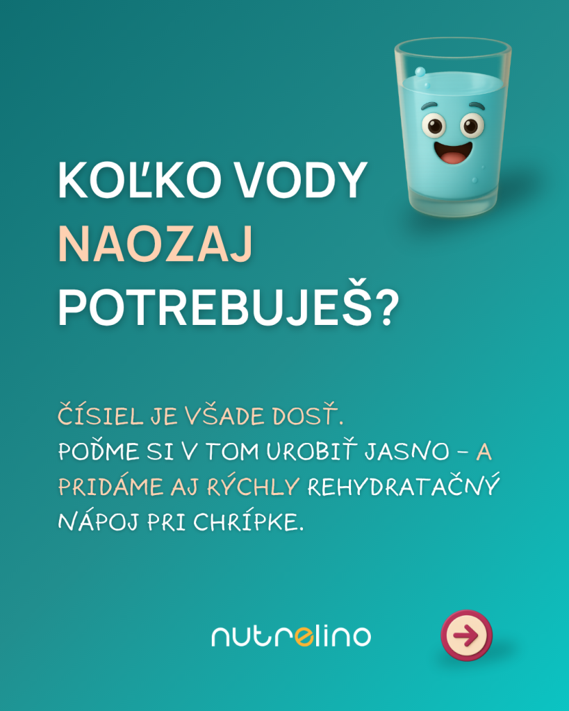 Nutrelino karusel o pitnom režime – koľko vody naozaj potrebuješ