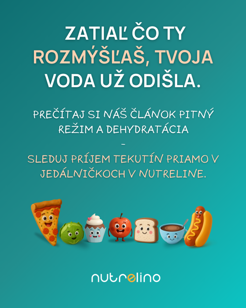 Sleduj svoj príjem tekutín priamo v Nutreline – pitie s rovnováhou